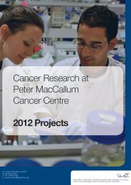 cancer research at peter mac research at the forefront of discovery