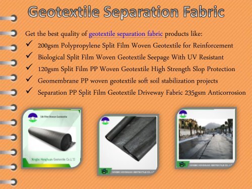 Geotextile Tubes at Ningbo Honghuan Geotextile