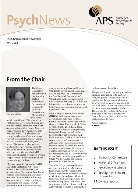 PsychNews Australian Psychological Society