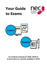 NEC Exams Handbook 2019