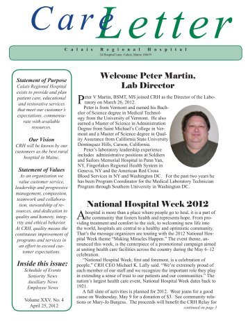Welcome Peter Martin, Lab Director National ... - SSL-DATA.COM