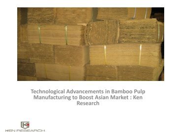 Asia Bamboo Pulp Market Research Report,  Analysis, Forecast, Opportunities, Leading Players, Market Share by Applications : Ken Research