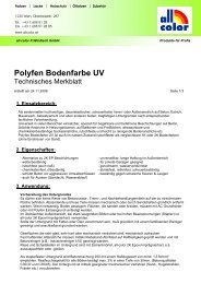 Polyfen Bodenfarbe UV - all-color F. Windisch GmbH