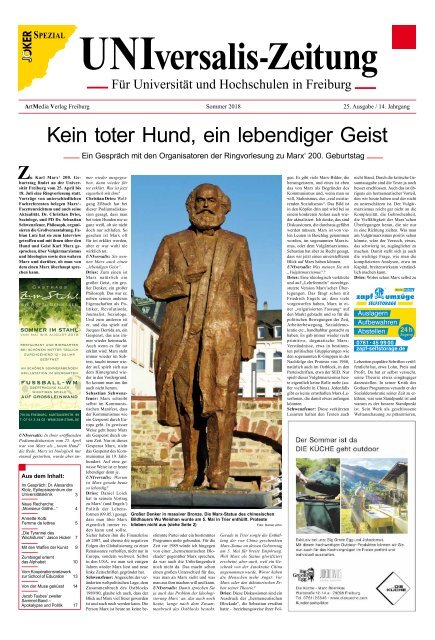 UNIversalis-Zeitung Sommersemester 2018