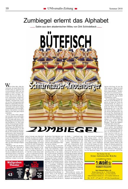 UNIversalis-Zeitung Sommersemester 2018