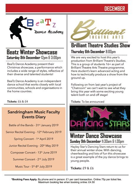 SANDPIT THEATRE AUTUMN 2018 SEASON