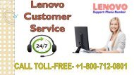 Lenovo Customer Service +1-800-712-0801 (Toll-free) USA for round the clock service