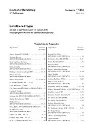 Schriftliche Fragen - Deutscher Bundestag