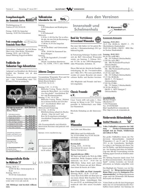 Blickpunkt Ausgabe 04-2011.pdf - Stadt Winnenden