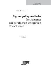 Eignungsdiagnostische Instrumente zur beruflichen Integration ...