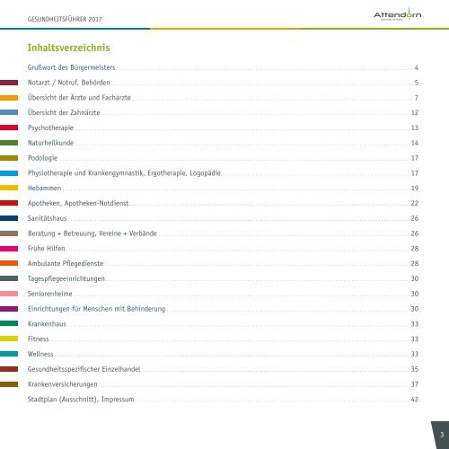Attendorn Gesundheitsführer 2017/18