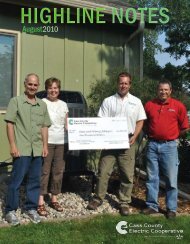 2010 August - Cass County Electric Cooperative
