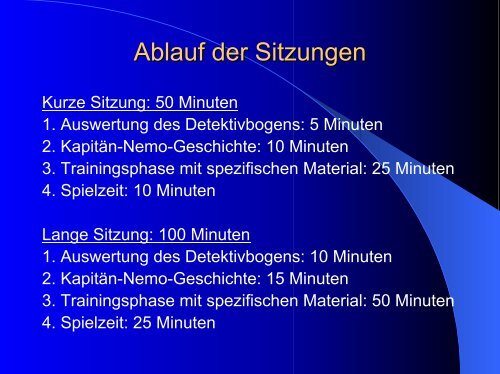 Ein Trainingsprogramm zur Förderung aggressiver Kinder