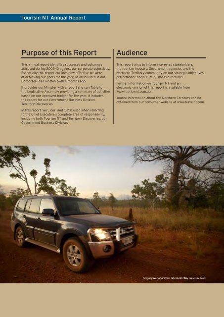 annual report 2009-10 - Tourism NT