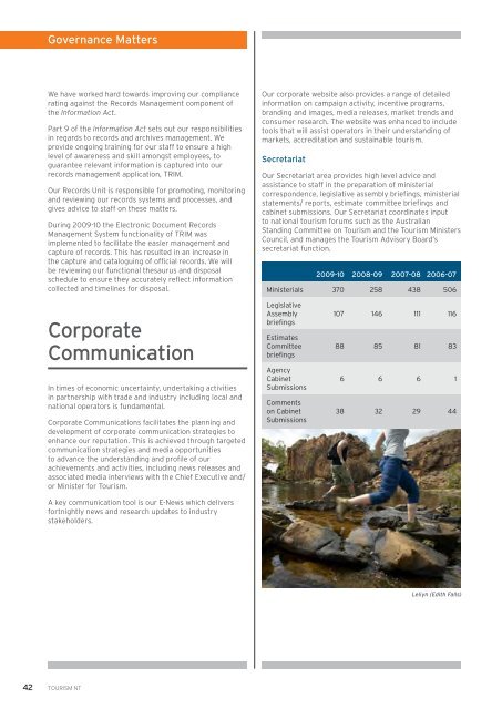 annual report 2009-10 - Tourism NT