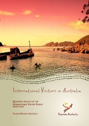 quarterly results of the international visitor survey - ATEC Australian ...