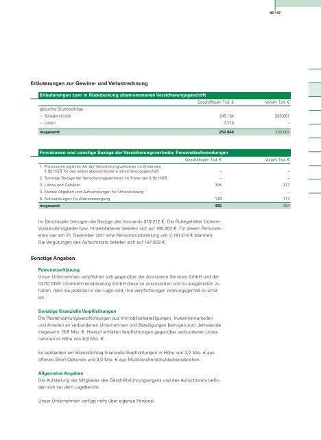 DEVK Geschäftsbericht 2011 - DEVK Versicherungen