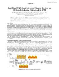 Real-Time FPGA-Based Intradyne Coherent Receiver for 40 Gbit/s ...