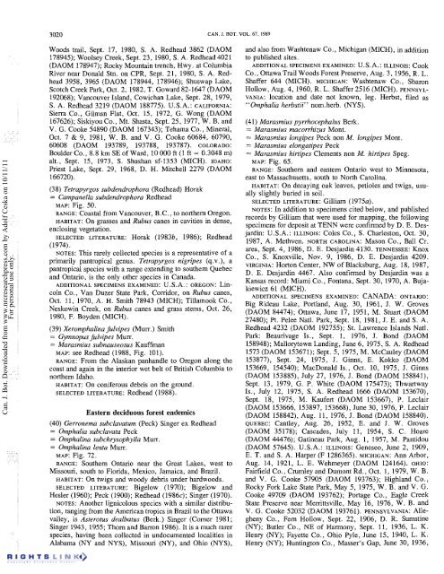 Redhead Fungal Biogeography.pdf - Mushroom Hobby