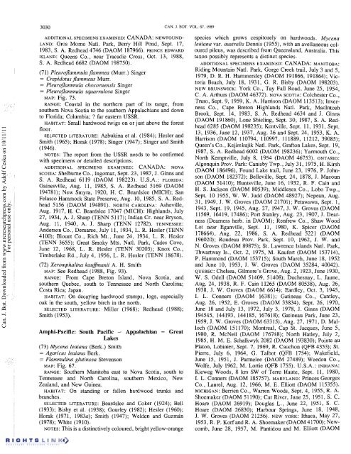 Redhead Fungal Biogeography.pdf - Mushroom Hobby