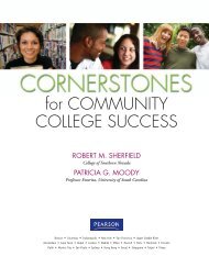 cornerstones for community college success - Prentice Hall