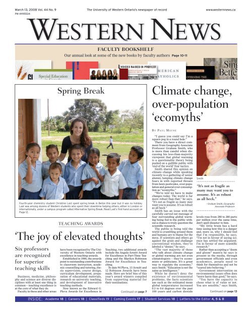 Climate Change Over Population Ecomyths Western News