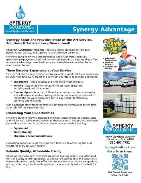 Synergy Solutions Product Catalog 072018