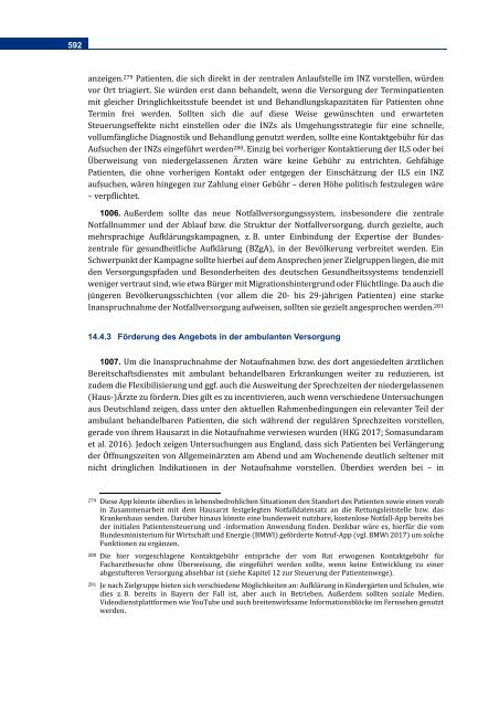 SVR Gutachten 2018 Sektorenübergreifende Versorgung der Notfallversorgung