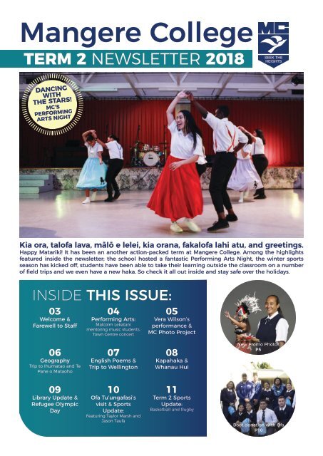 MC Term 2 Newsletter 2018