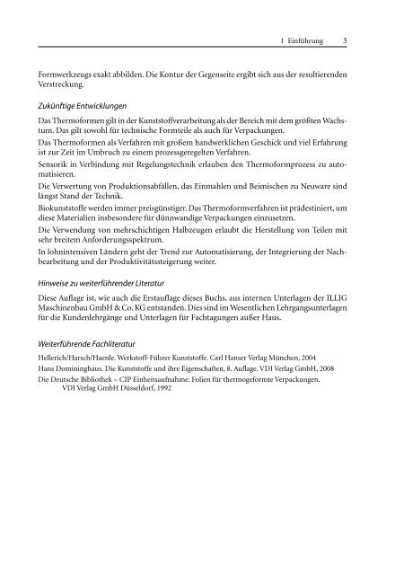 Thermoformen in der Praxis - ILLIG Maschinenbau GmbH & Co. KG