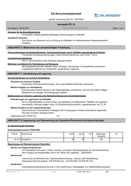 neoseptal PE 15 - Dr. Weigert