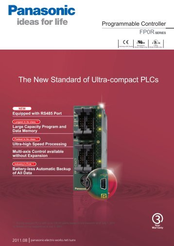 FP0R Control units - Panasonic Electric Works Corporation of America