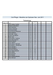 Gesamtwertung - Seeangeln Gartow