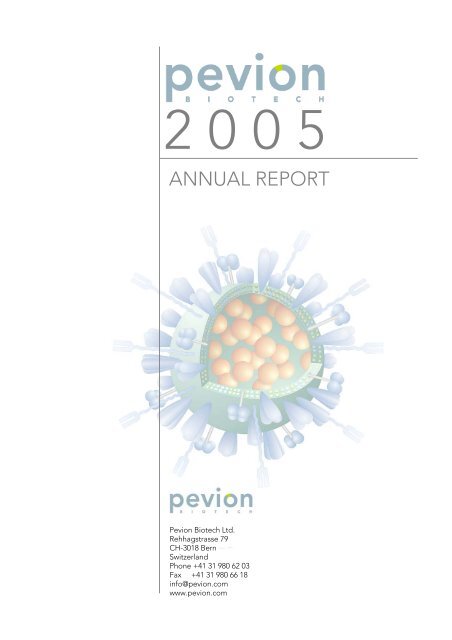 ANNUAL REPORT - Pevion Biotech AG