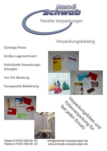 Katalog: PDF-Datei (5 MB) - René Schwab Flexible Verpackungen