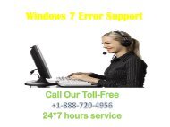 Windows 7 Error Support +1-888-720-4956