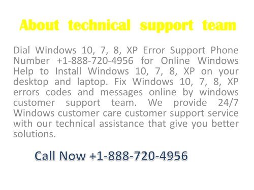 Windows 7 Error Support +1-888-720-4956