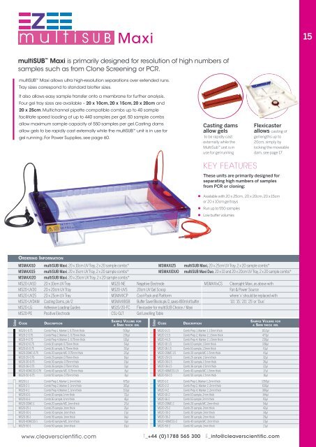 Cleaver Scientific Catalog 2019