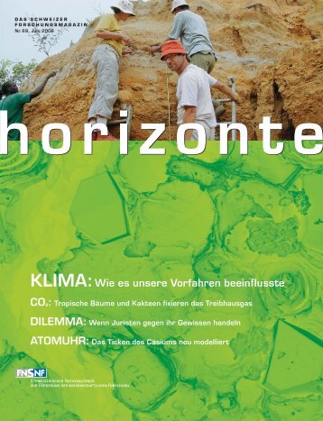 Horizonte Nr. 69 - Gesamtausgabe (PDF, 5.8 MB) - Schweizerischer ...