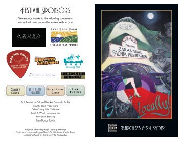 film festival program