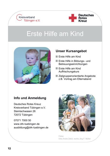 Aktion Kindertraum Eltern-Tipps Tübingen / Reutlingen / Esslingen / Göppingen 2018