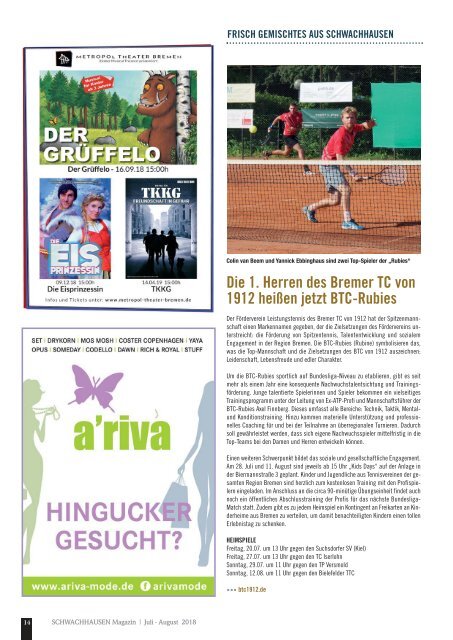 SCHWACHHAUSEN Magazin | Juli-August 2018