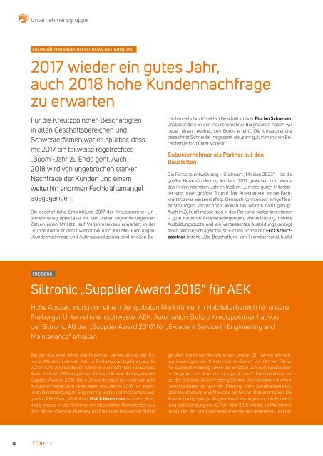 mt 02 2017 der Kreutzpointner Unternehmensgruppe