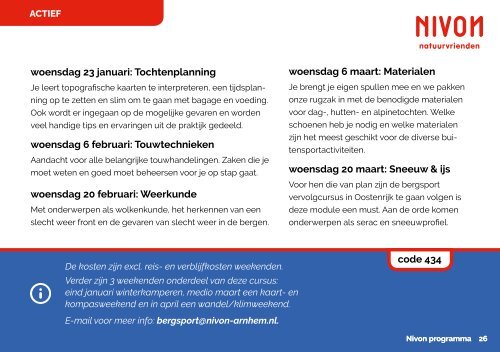 Programmagids 2018-2019 / Nivon Arnhem-Nijmegen en Humanistisch Verbond 