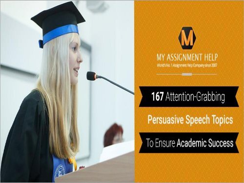 Persuasive Speech Topics
