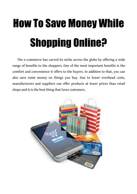 How To Save Money While Shopping Online?