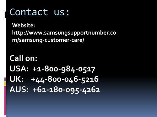 samsung customer care