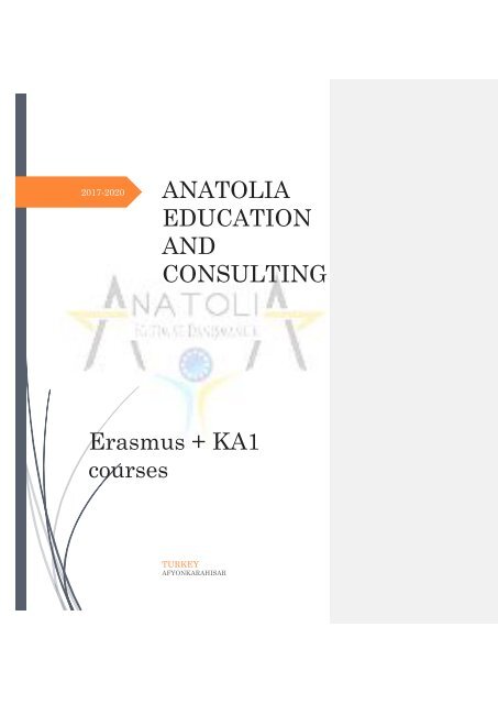 KA 1 Courses Brochure