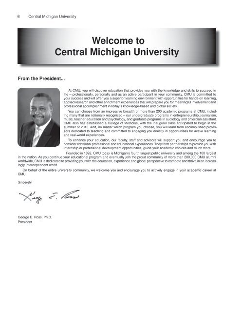 Graduate Bulletin - Central Michigan University