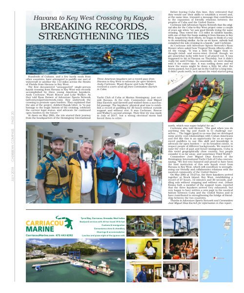 Caribbean Compass Yachting Magazine - July 2018